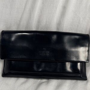 Gucci Midnight Black Leather Pouch